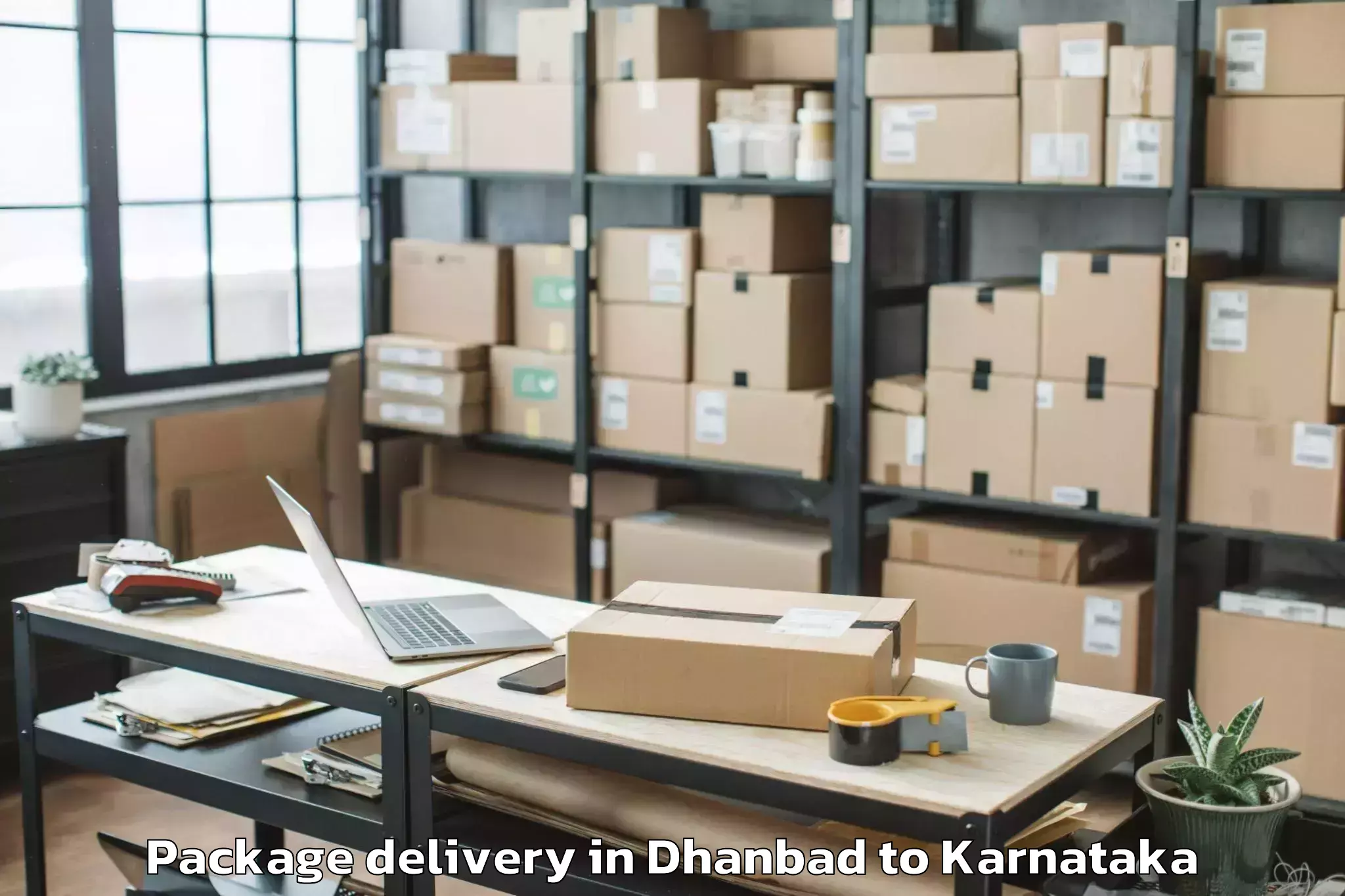 Expert Dhanbad to Gonikoppa Package Delivery